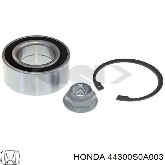 Підшипник маточини передньої 44300S0A003 Honda