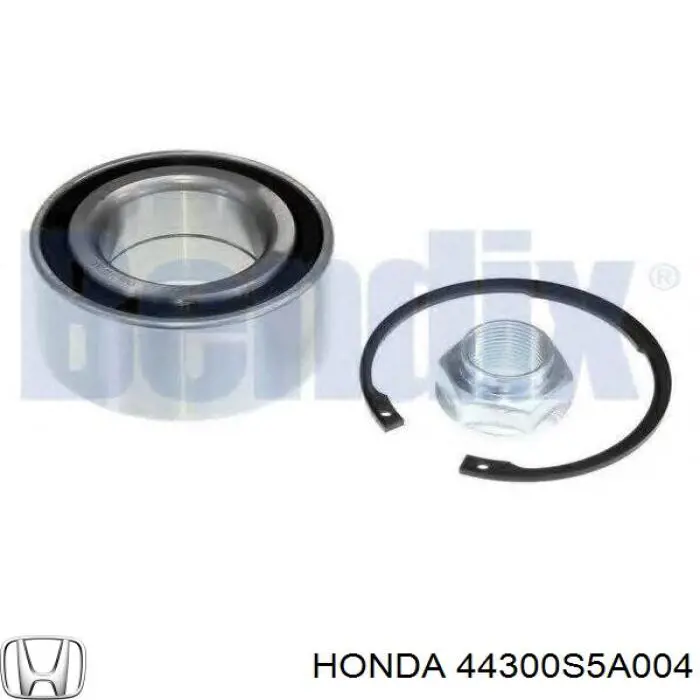 Купити 44300S5A004 Honda Підшипник ступиці передньої