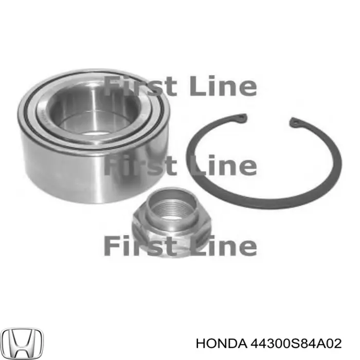 Купити 44300S84A02 Honda Підшипник ступиці передньої