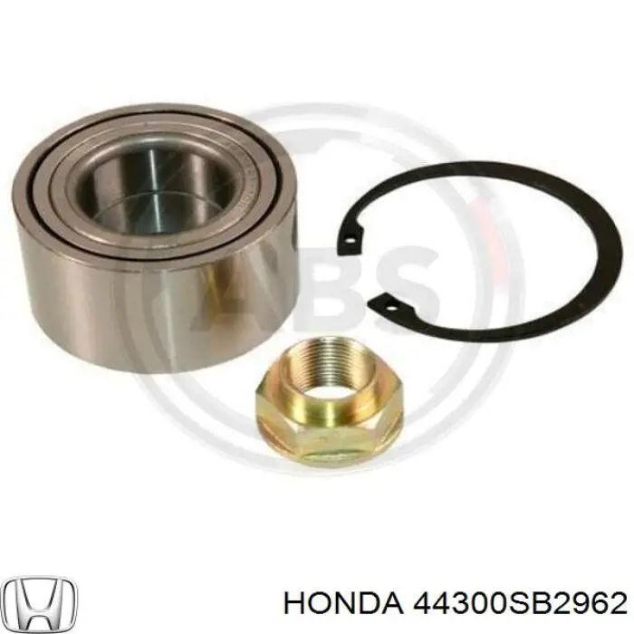 Комплект підшипник маточини передньої Honda 44300SB2962 ціна, від 18.20 USD