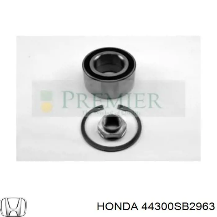 Комплект підшипник маточини передньої Honda 44300SB2963 ціна, від 18.20 USD