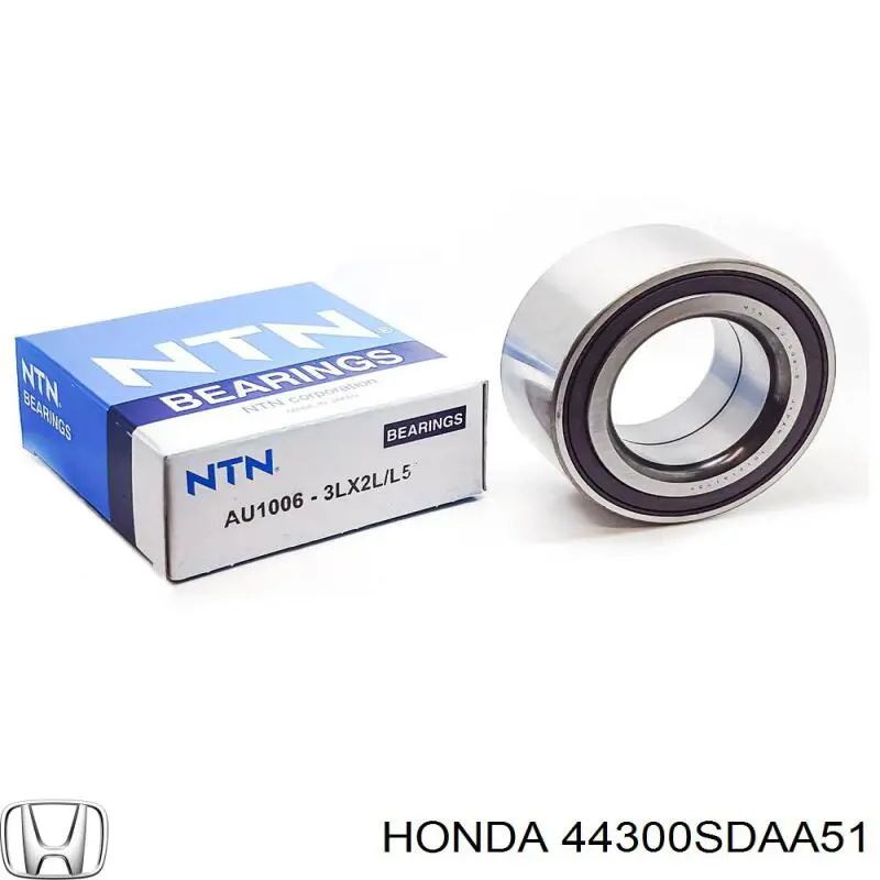 Комплект підшипник маточини передньої Honda 44300SDAA51 ціна, від 25.33 USD