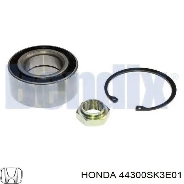 Підшипник маточини передньої 44300SK3E01 Honda