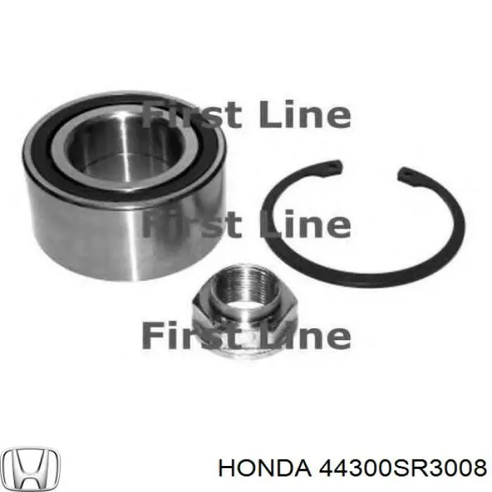 44300SR3008 Honda Підшипник маточини передньої