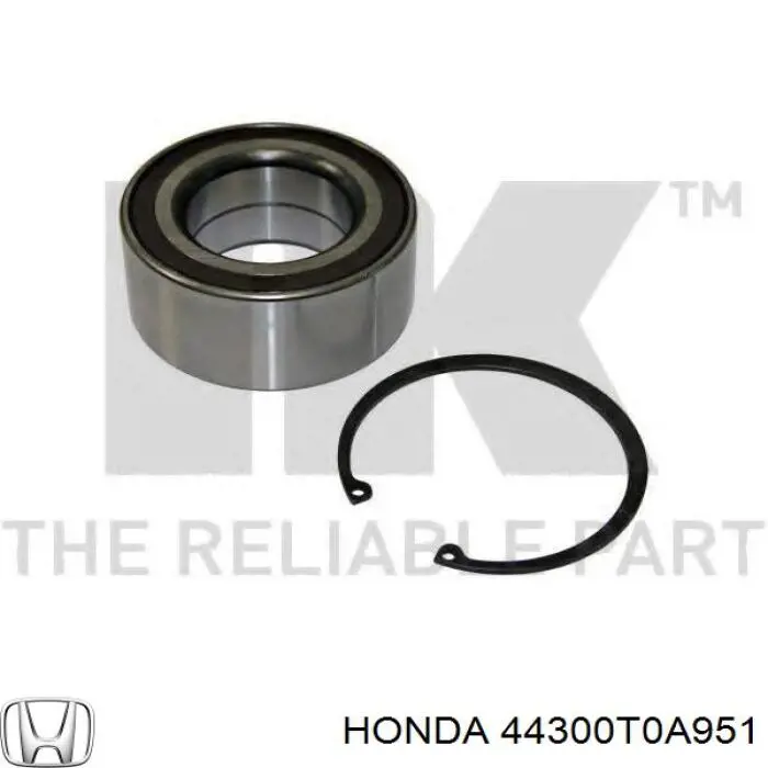 Підшипник маточини задньої Honda 44300T0A951 ціна, від 28.59 USD
