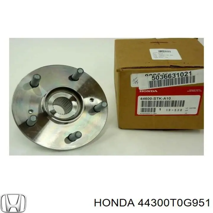 Комплект підшипник маточини передньої Honda 44300T0G951 ціна, від 81.14 USD