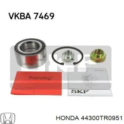 Купити 44300TR0951 Honda Підшипник ступиці передньої