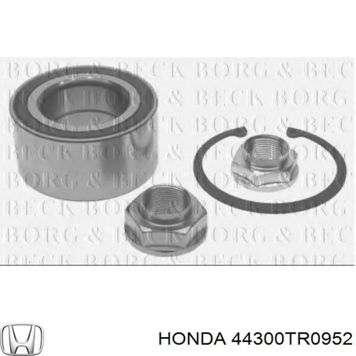 44300TR0952 Honda Підшипник маточини передньої