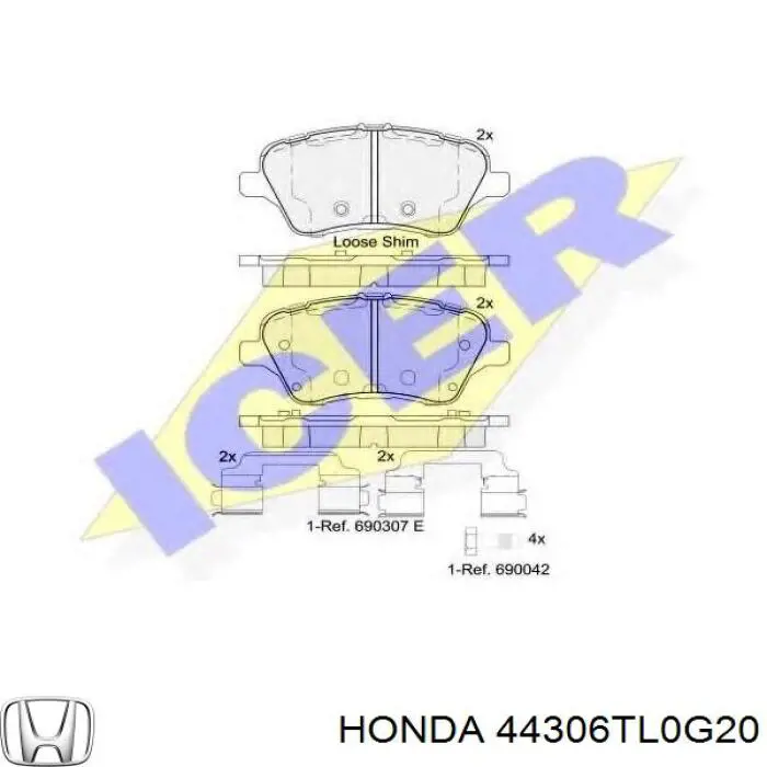 44306TL0G20 Honda Привід лівий