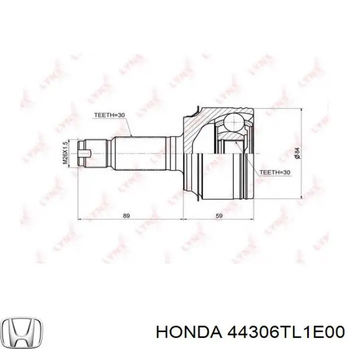  44306TL1E00 Honda