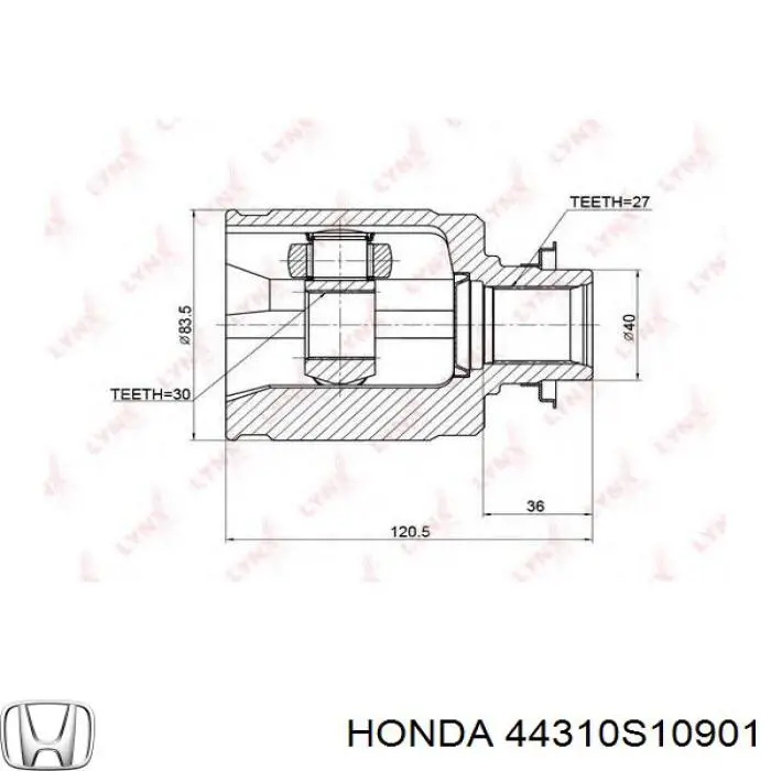 Купити 44310S10901 Honda Граната внутрішня, передня, ліва