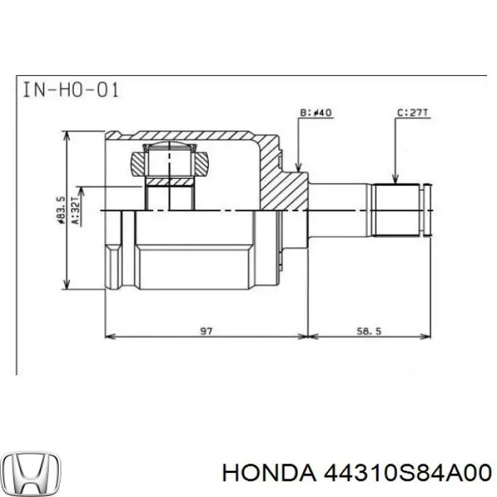 44310S84A00 Honda 