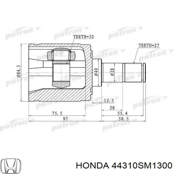 44310SM1300 Honda шрус внутрішній, передній, правий