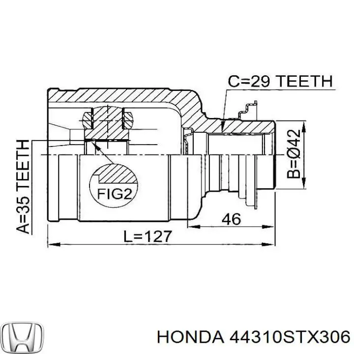  Honda 44310STX306 ціна, від 83.80 USD