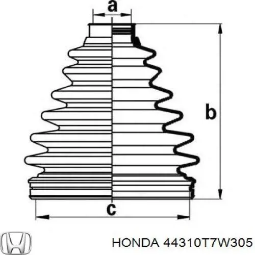 Купити 44310T7W305 Honda ШРУС внутрішній правий