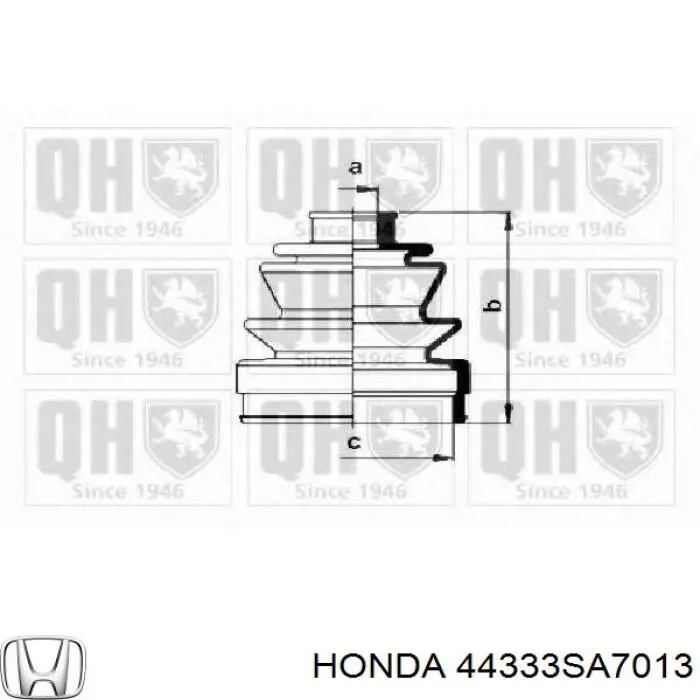 Пильник ШРУСа зовнішній 44333SA7013 Honda