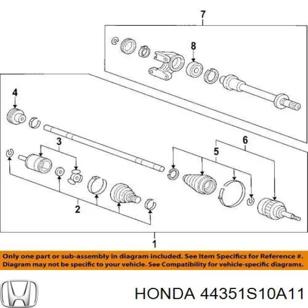  44351S10A11 Honda