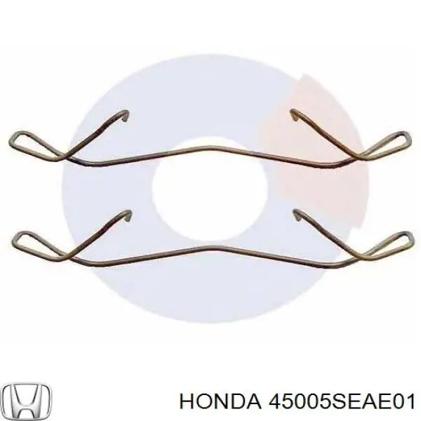 45005SEAE01 Honda комплект пружинок кріплення дискових колодок, передніх