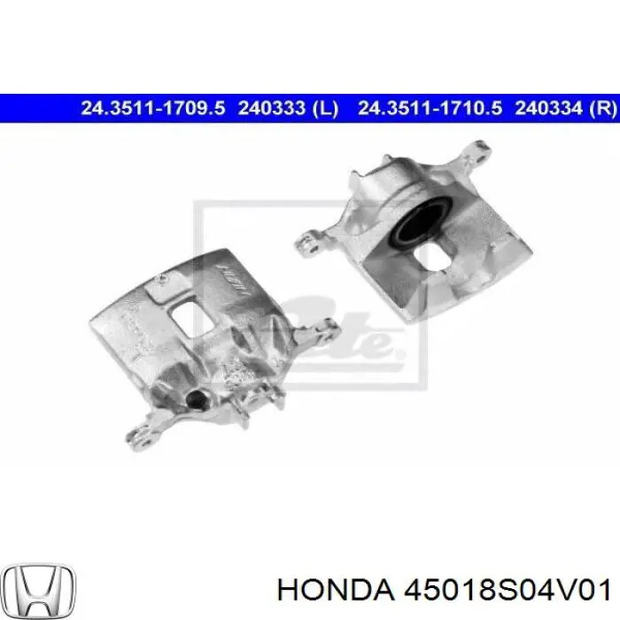 Купити 45018S04V01 Honda Супорт гальмівний передній правий