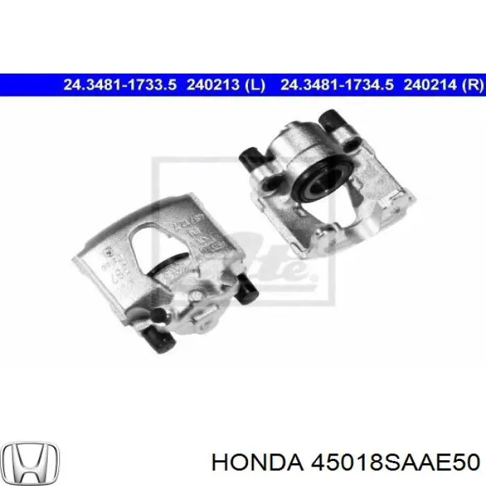 Супорт гальмівний передній правий Honda 45018SAAE50 ціна, від 43.37 USD