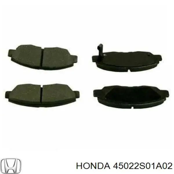 Колодки гальмівні передні, дискові 45022S01A02 Honda