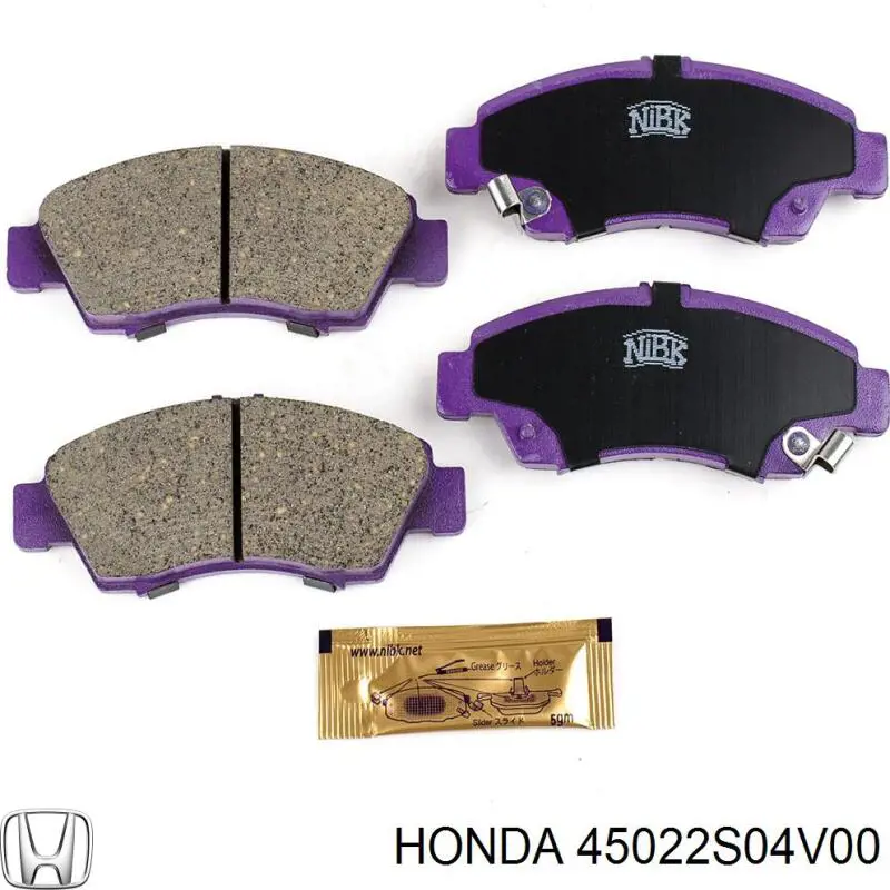 Передні тормозні колодки 45022S04V00 Honda