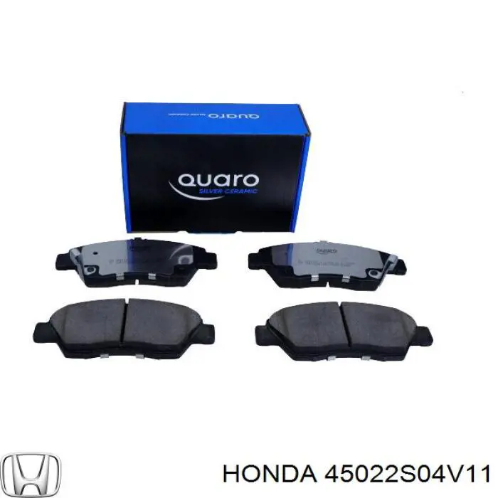 Передні тормозні колодки 45022S04V11 Honda