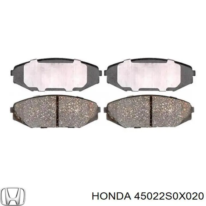 45022S0X020 Honda Передні гальмівні колодки
