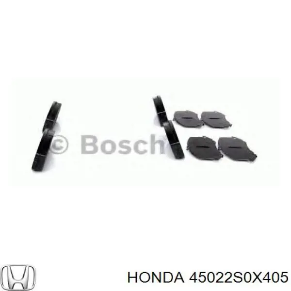 Гальмівні колодки Honda 45022S0X405 ціна, від 48.75 USD