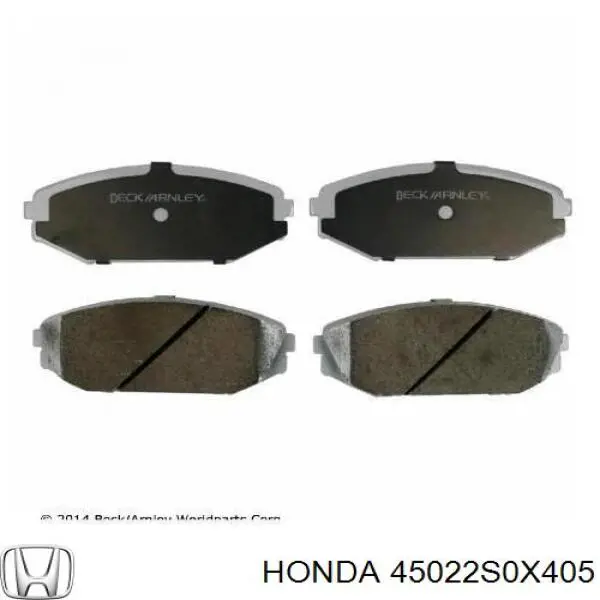 Купити 45022S0X405 Honda Колодки гальмівні передні, дискові