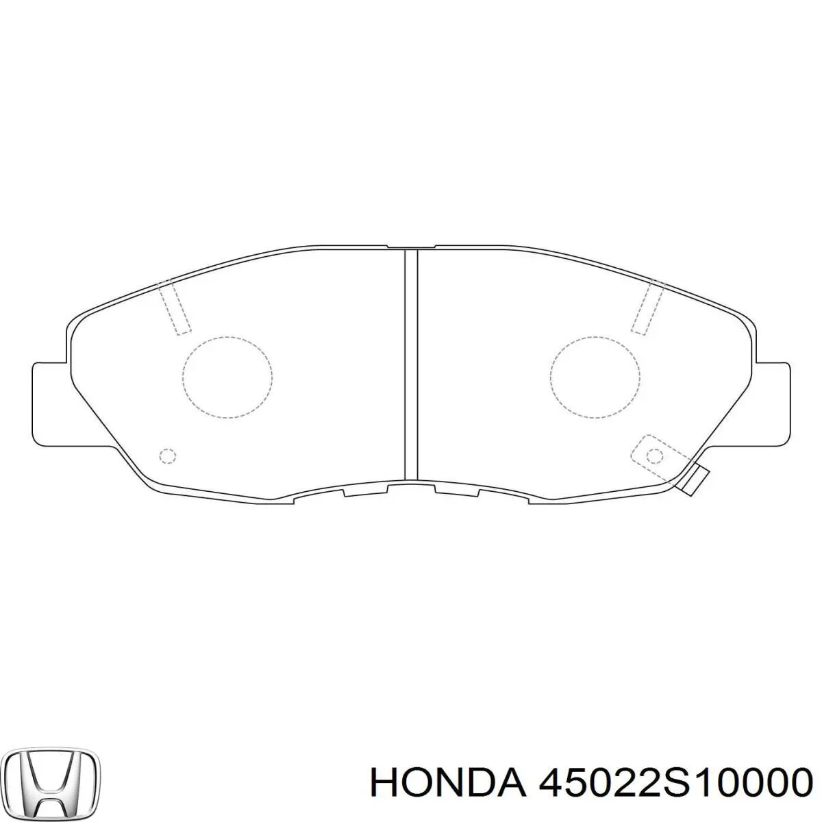 Передні тормозні колодки 45022S10000 Honda