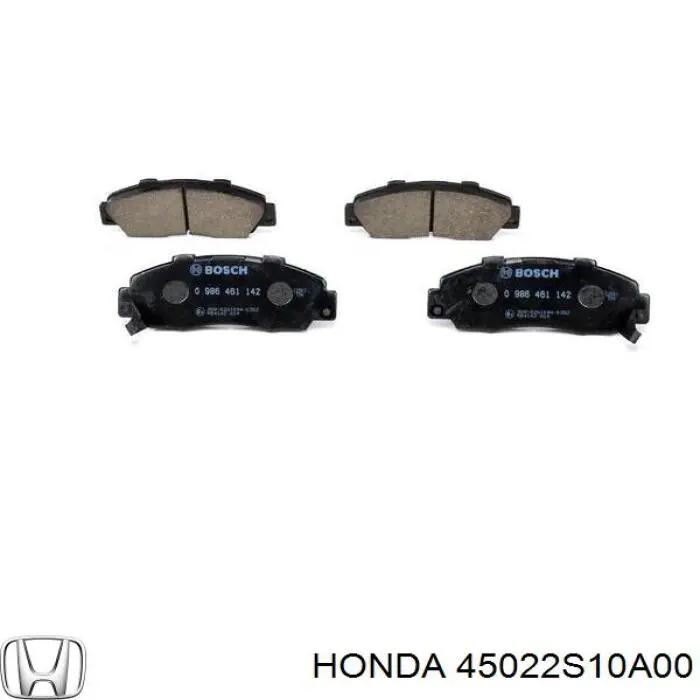 45022S10A00 Honda колодки гальмівні передні, дискові