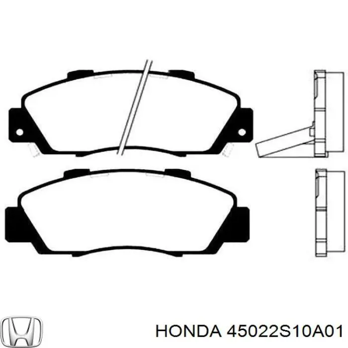 Передні тормозні колодки 45022S10A01 Honda