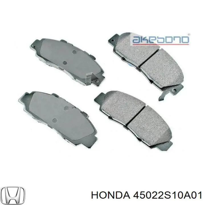 45022S10A01 Honda колодки гальмівні передні, дискові