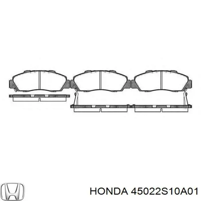 Гальмівні колодки Honda 45022S10A01 ціна, від 20.27 USD