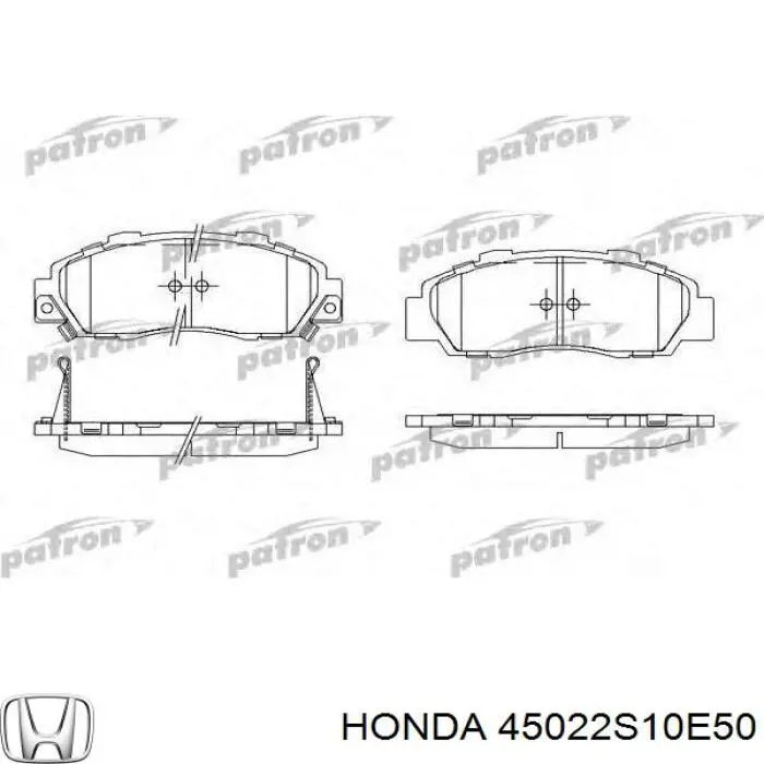 Купити 45022S10E50 Honda Колодки гальмівні передні, дискові