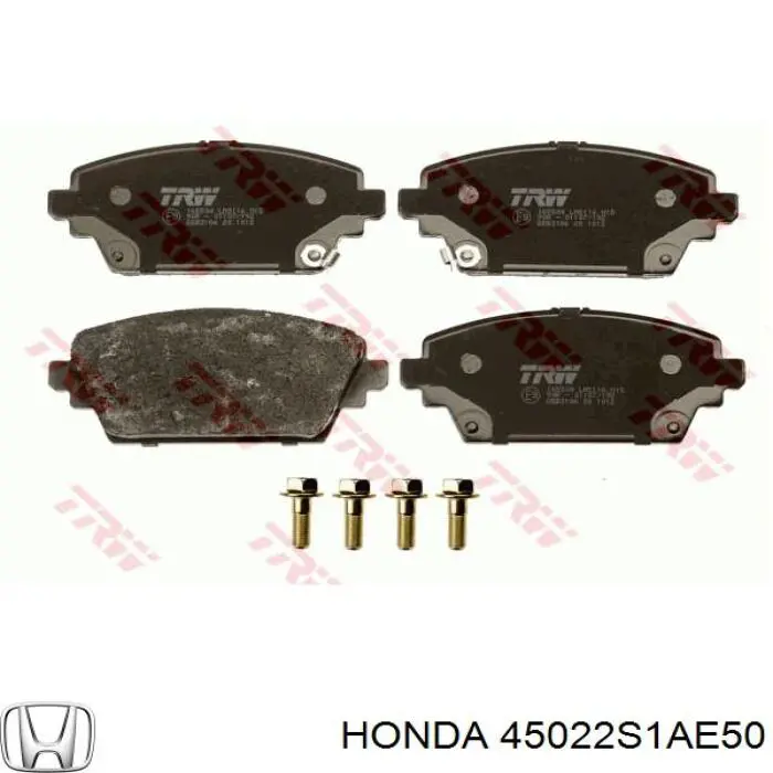 Гальмівні колодки Honda 45022S1AE50 ціна, від 22.80 USD