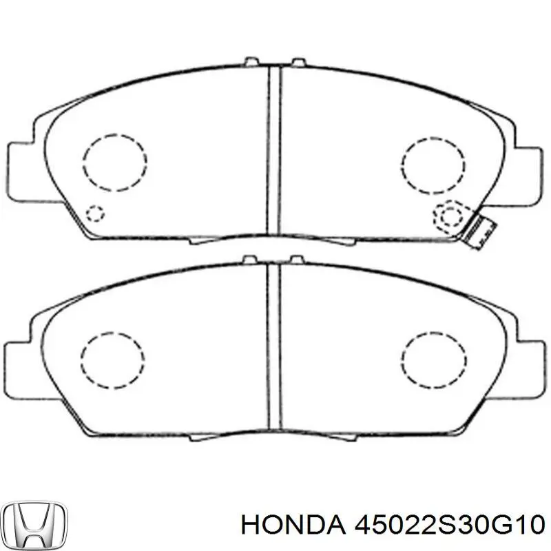 Передні тормозні колодки 45022S30G10 Honda