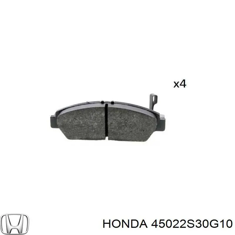 Купити 45022S30G10 Honda Колодки гальмівні передні, дискові