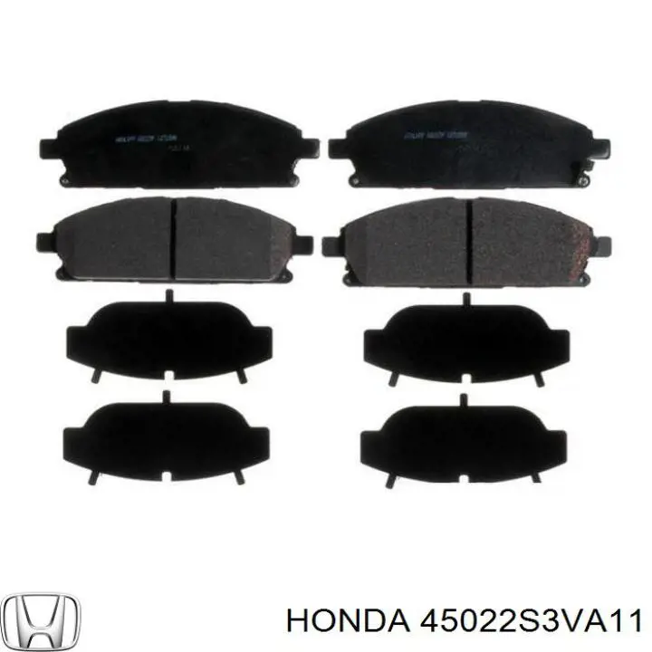 45022S3VA11 Honda колодки гальмівні передні, дискові