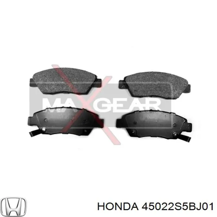 45022S5BJ01 Honda колодки гальмівні передні, дискові
