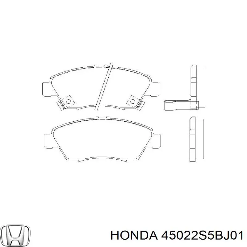 Купити 45022S5BJ01 Honda Колодки гальмівні передні, дискові