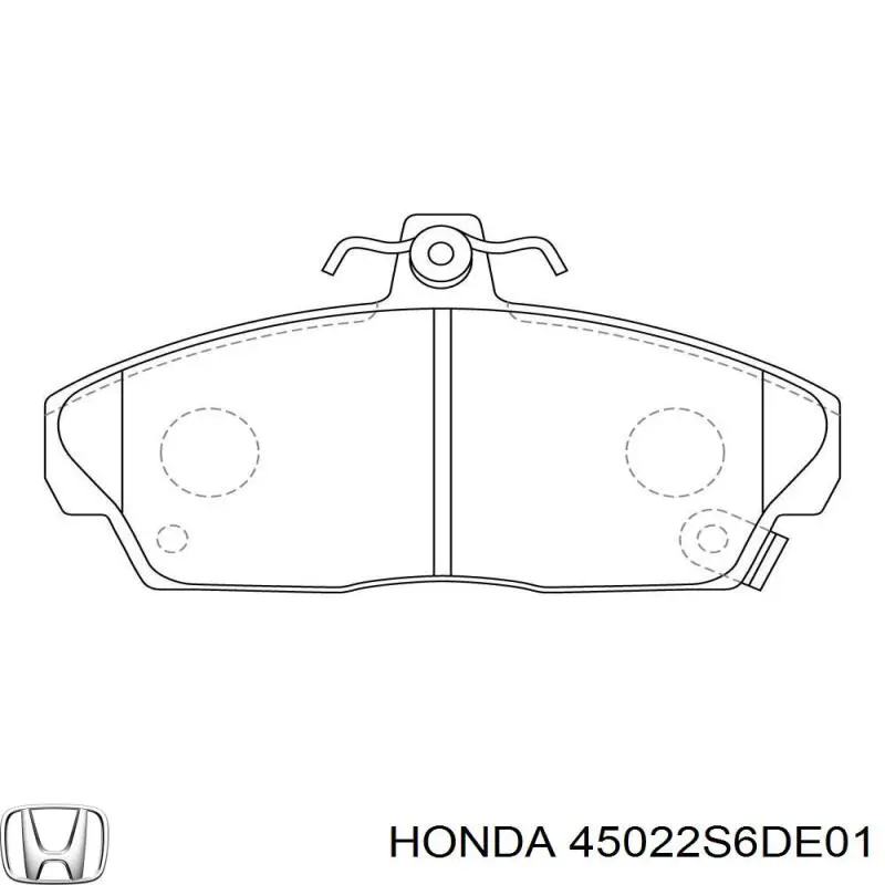 Гальмівні колодки Honda 45022S6DE01 ціна, від 21.51 USD