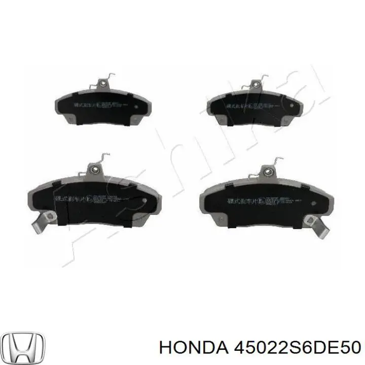 Купити 45022S6DE50 Honda Колодки гальмівні передні, дискові