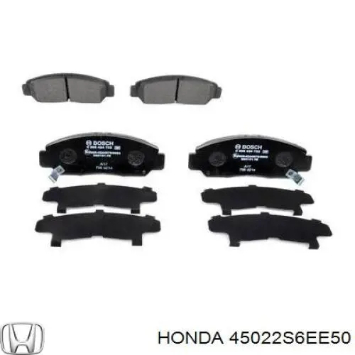 45022S6EE50 Honda Колодки передние (SUMITOMO)
