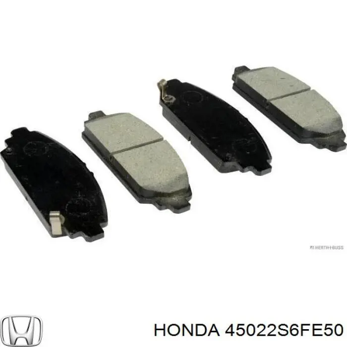 Купити 45022S6FE50 Honda Колодки гальмівні передні, дискові