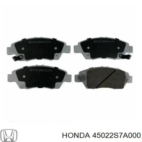 Тормозні колодки Honda 45022S7A000