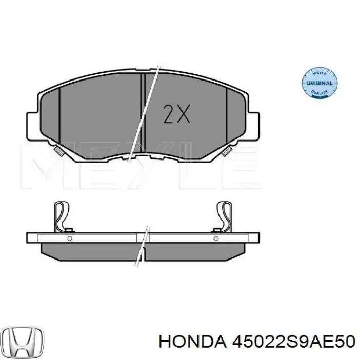 45022S9AE50 Honda Передні гальмівні колодки