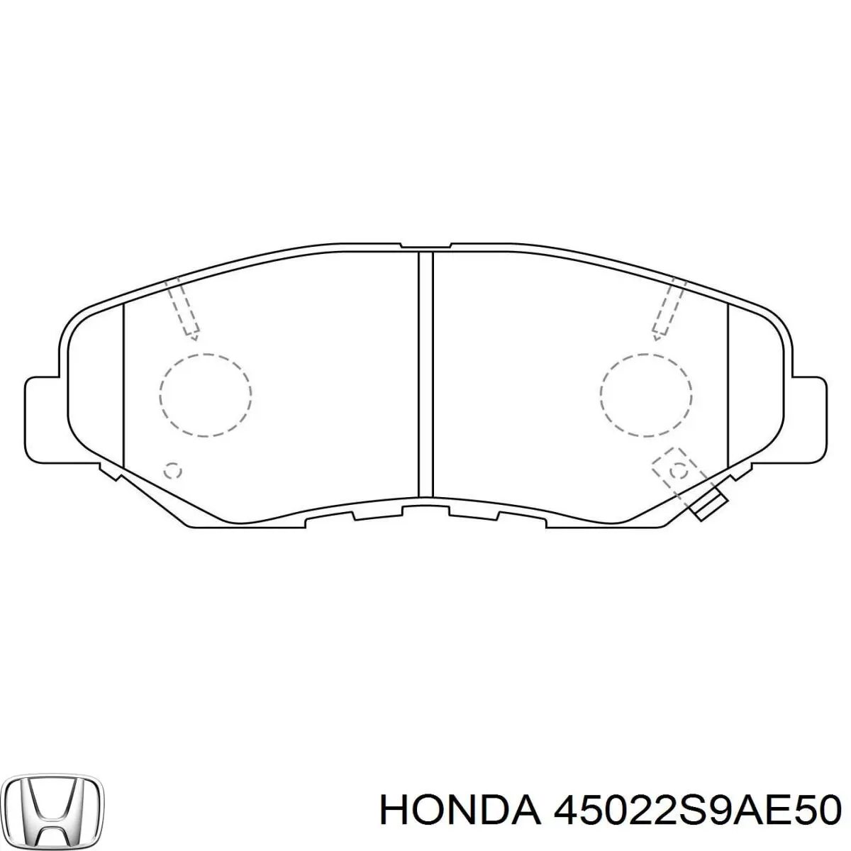 Гальмівні колодки Honda 45022S9AE50 ціна, від 27.14 USD