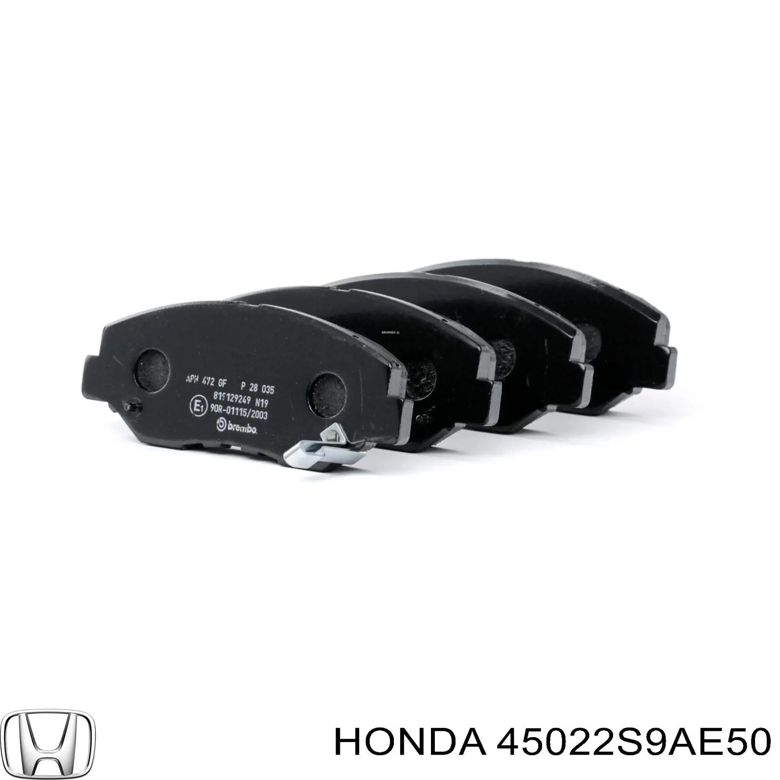 Купити 45022S9AE50 Honda Колодки гальмівні передні, дискові